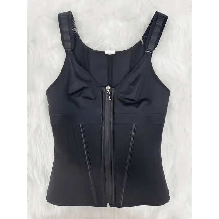 Mesh Waist Slimming Three-Breasted Shapewear Corset