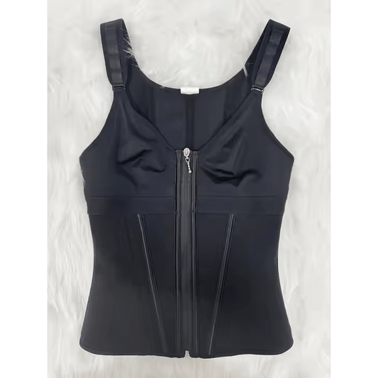 Mesh Waist Slimming Three-Breasted Shapewear Corset